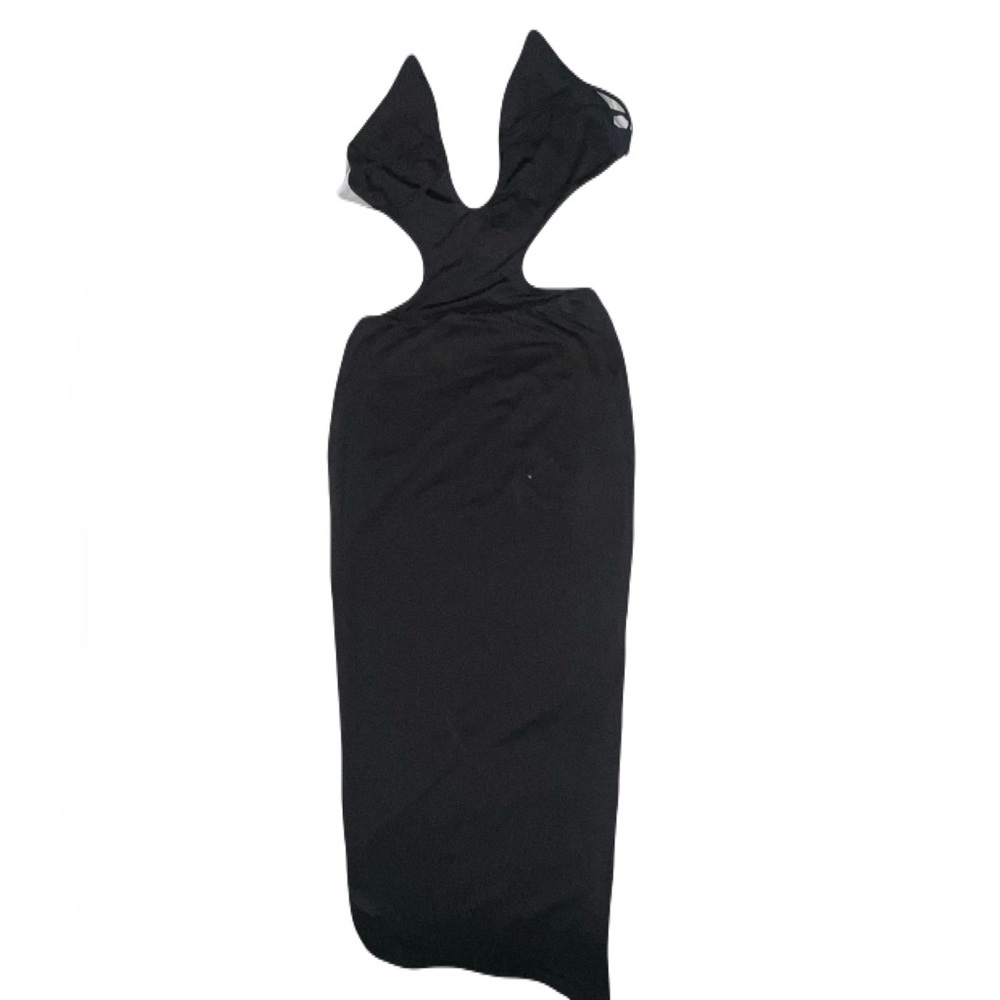 Cutout detail midi dress